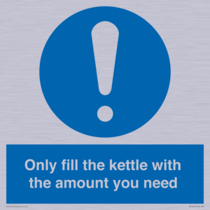 Only fill the kettle with the amount you need
